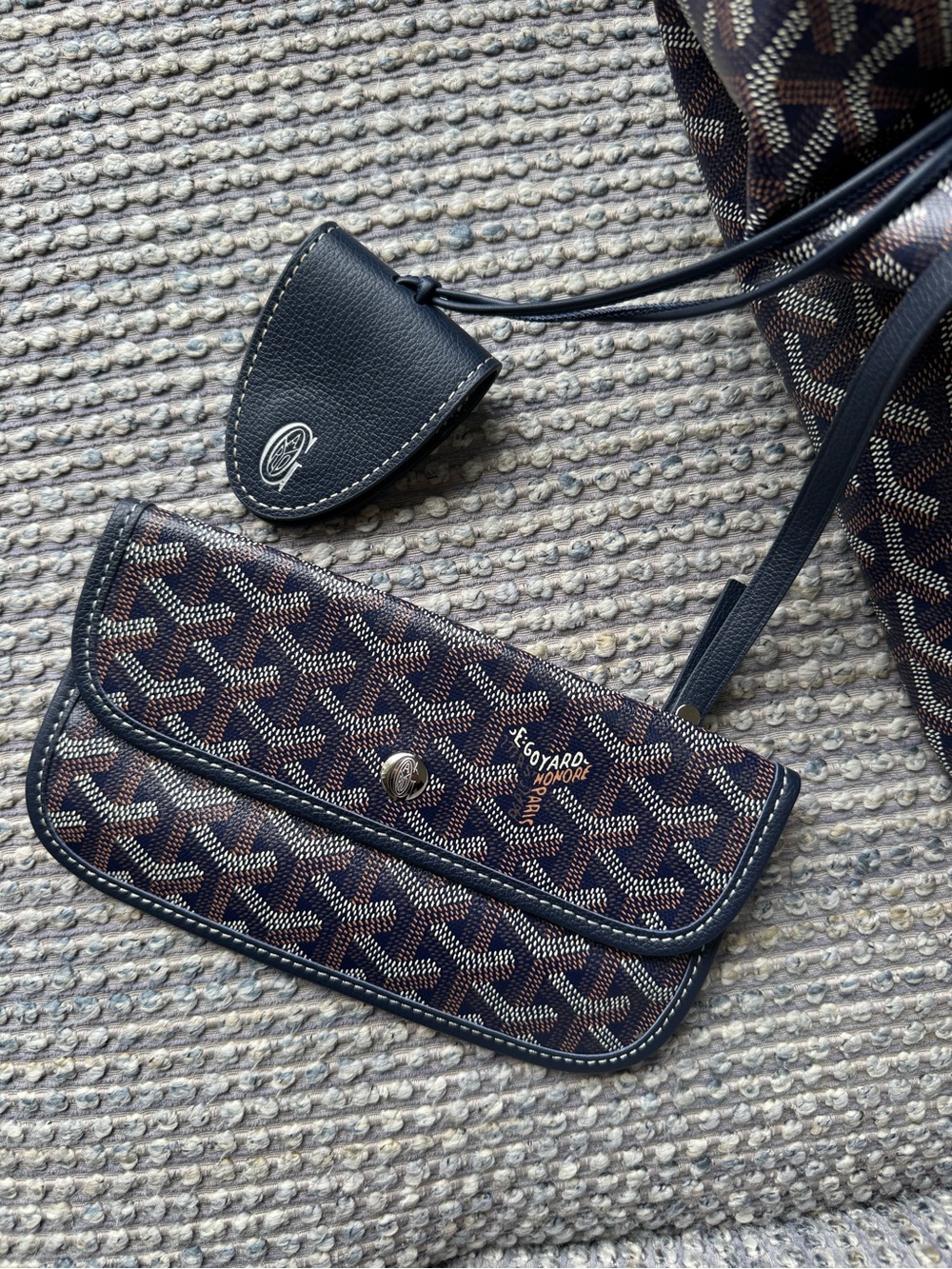 Goyard Saint Louis PM Tote in Navy Blue - Picture 6 of 6